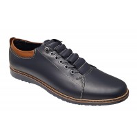 Pantofi barbati Sport - Casual din piele naturala Bleumarin GKR124BL